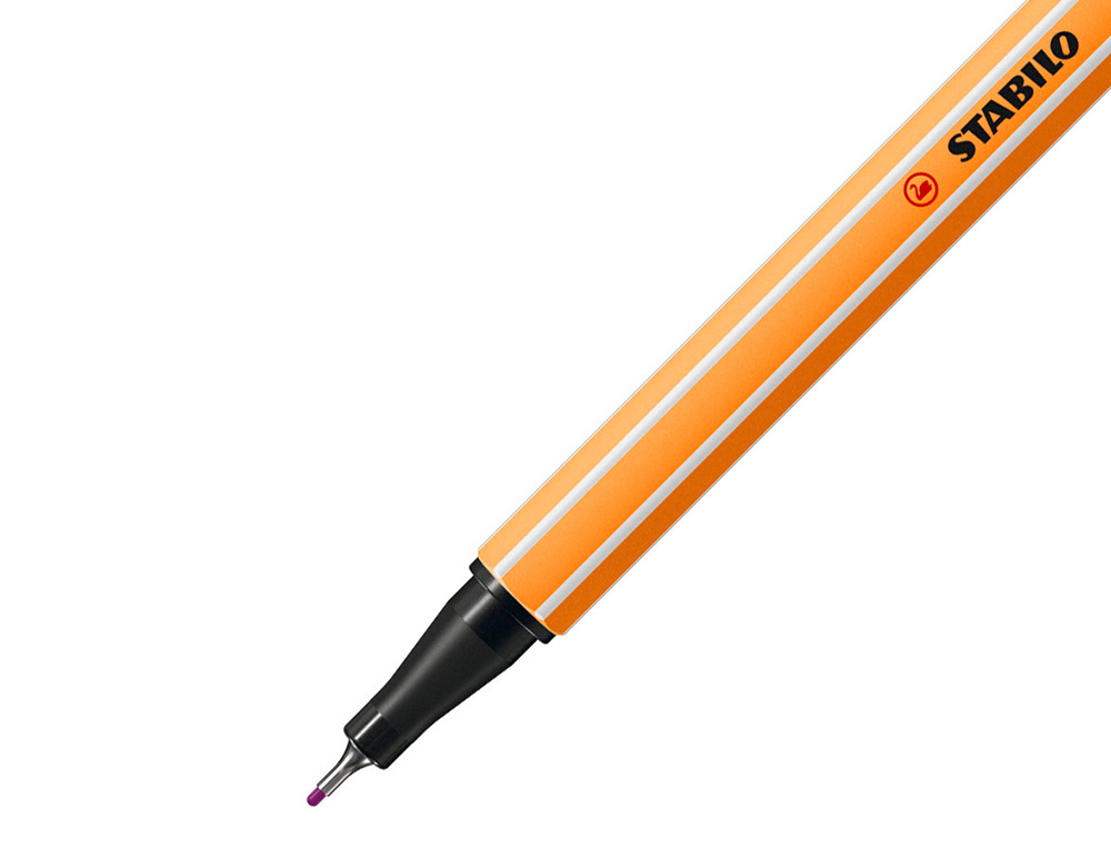 ROTULADOR STABILO PUNTA DE FIB RA POINT 88 LILA PUNTA FINA 0,4MM