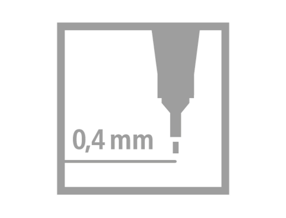 ROTULADOR STABILO PUNTA DE FIB RA POINT 88 LILA PUNTA FINA 0,4MM