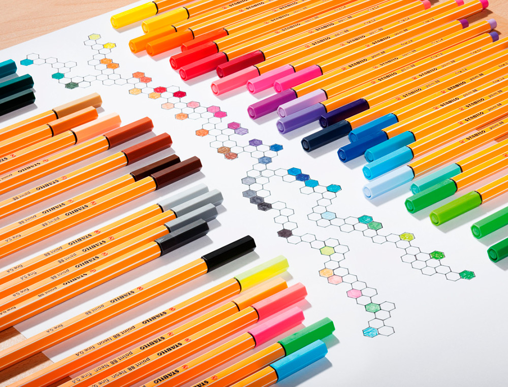 ROTULADOR STABILO PUNTA DE FIBRA POINT 88 ZEBRUI ESTUCHE DE 20 UNIDADES COLORES SURTIDOS