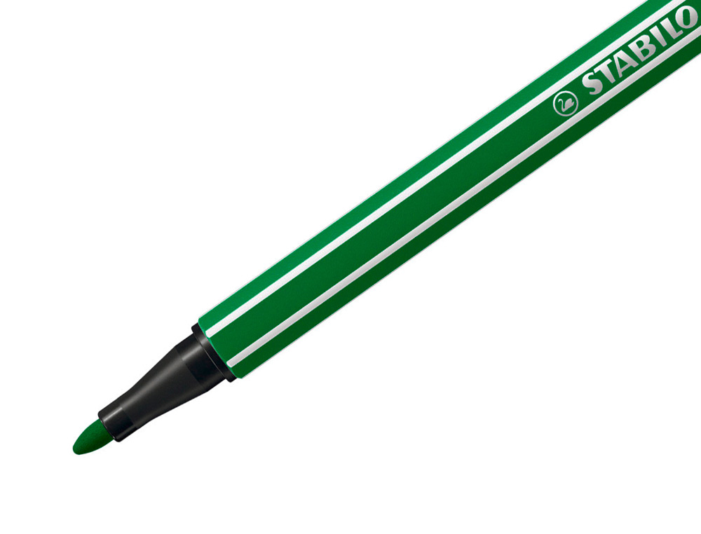 ROTULADOR STABILO ACUARELABLE PEN 68 VERDE ESMERALDA PUNTA GRUESA 1MM
