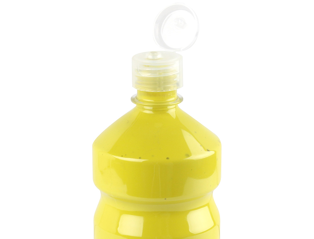 TEMPERA LIQUIDA LIDERPAPEL ESCOLAR 1000 ML AMARILLO LIMON