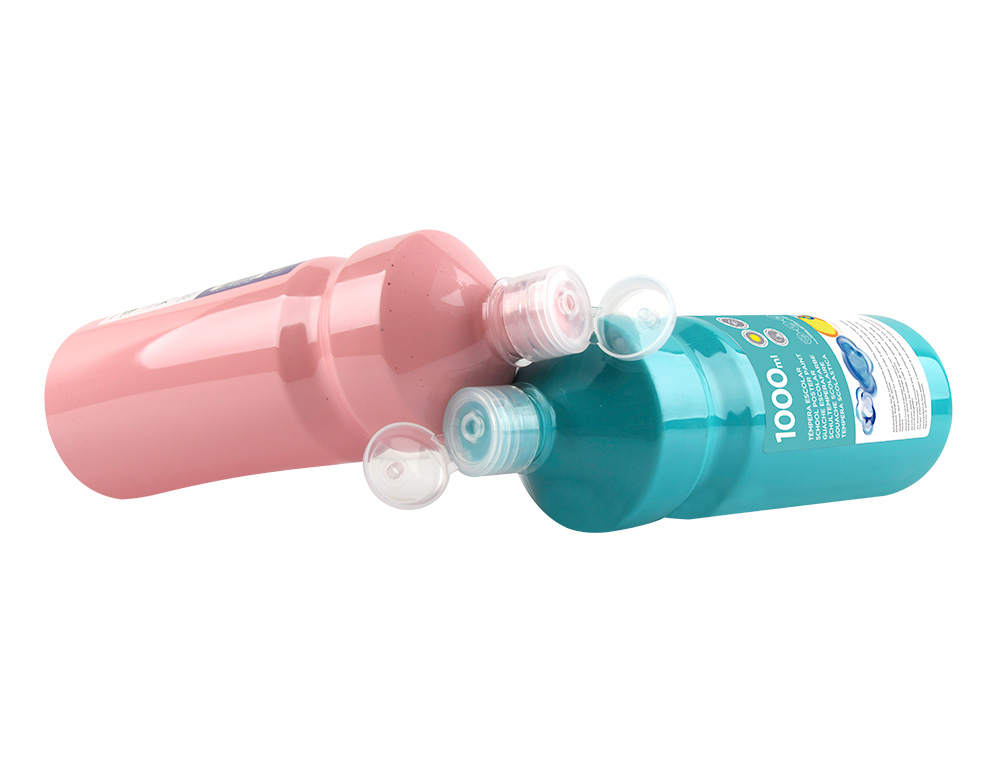 TEMPERA LIQUIDA LIDERPAPEL ESCOLAR 1000 ML AMARILLO LIMON