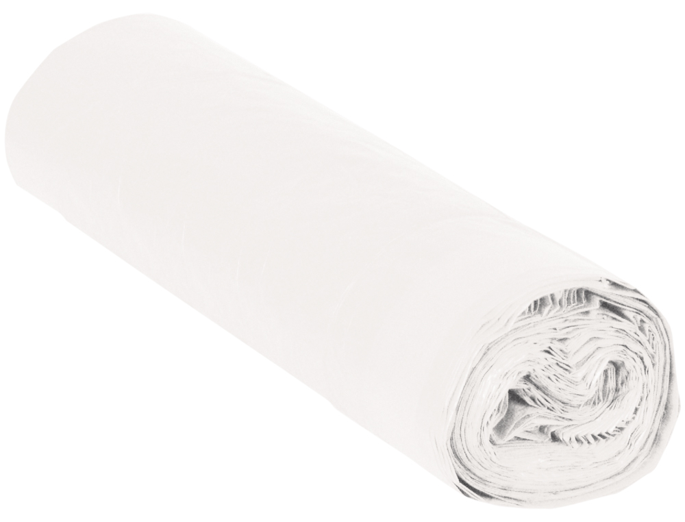 BOLSA BASURA DOMESTICA BLANCA 52X60CM GALGA 70 ROLLO DE 20 UNIDADES