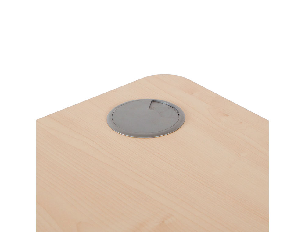 MESA ROCADA SERIE WORK 180X110X76 CM DERECHA ACABADO AW04 BLANCO/BLANCO