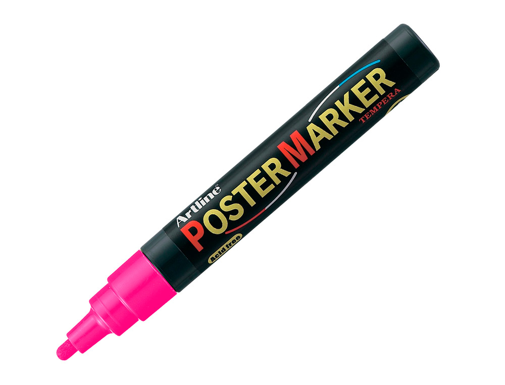 ROTULADOR ARTLINE POSTER MARKER EPP-4-ROS FLU PUNTA REDONDA 2 MM COLOR ROSA FLUOR