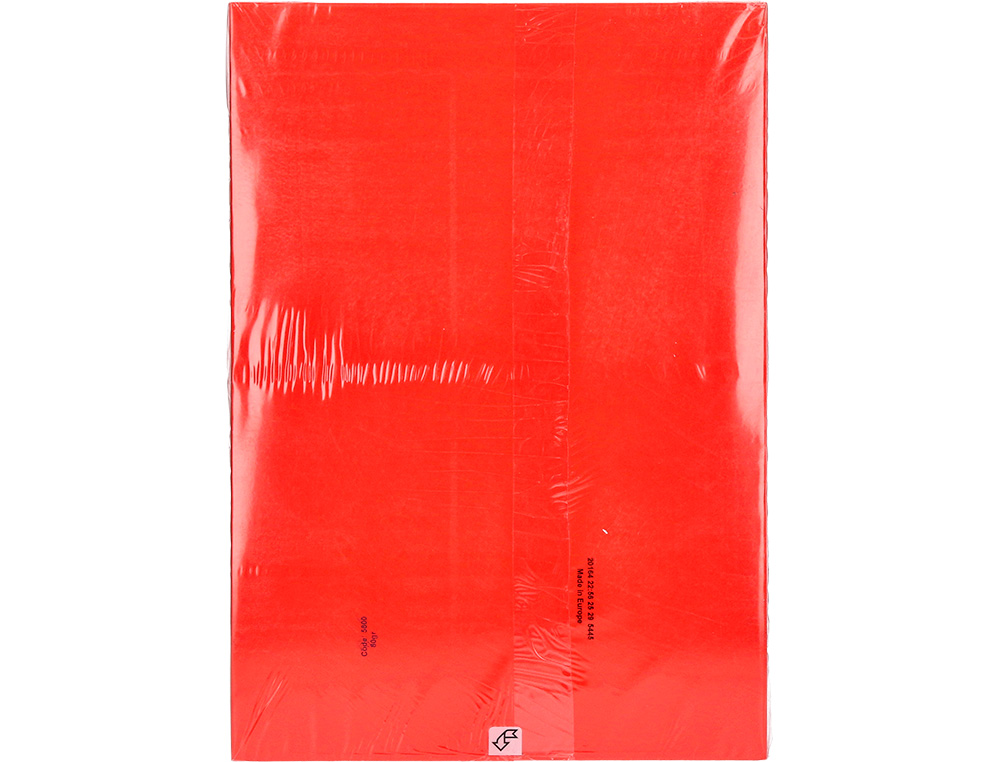PAPEL COLOR Q-CONNECT DIN A3 80GR ROJO INTENSO PAQUETE DE 500 HOJAS