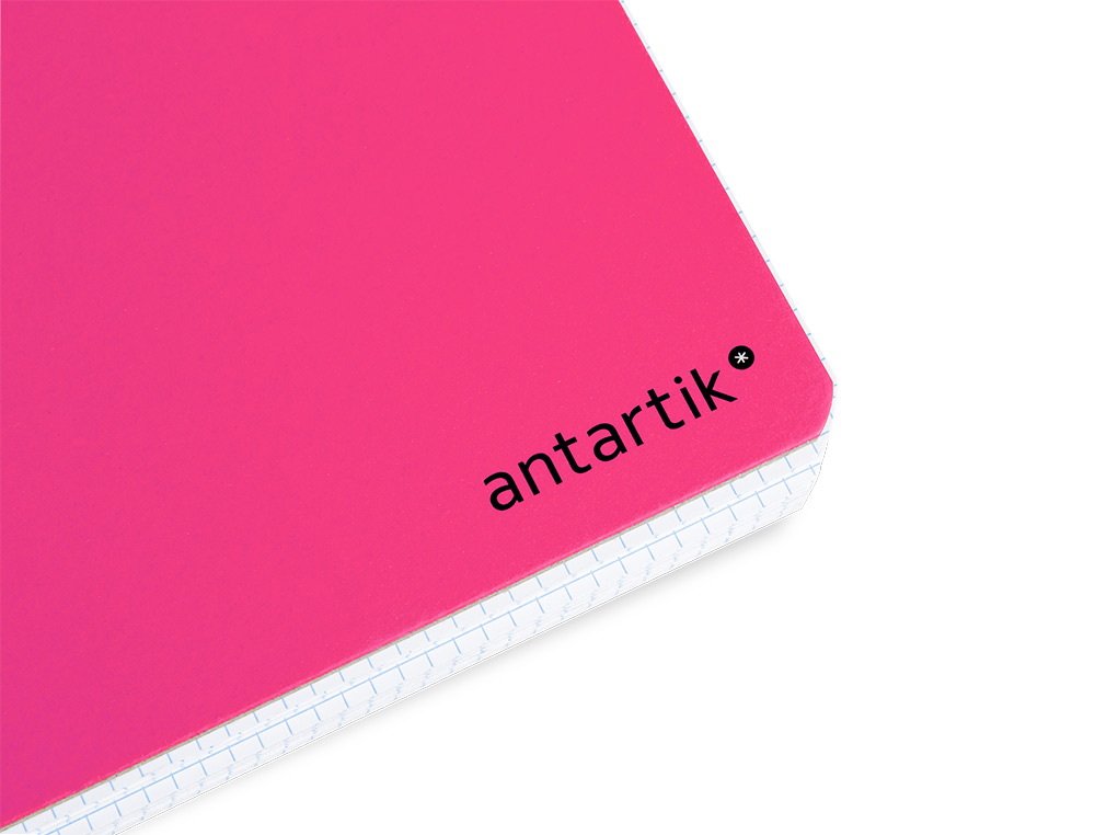 CUADERNO ESPIRAL ANTARTIK A4 MICRO TAPA DURA 80H 100 GR CUADRO 5MM SIN BANDAS 4 TALADROS COLOR ROSA FLUOR