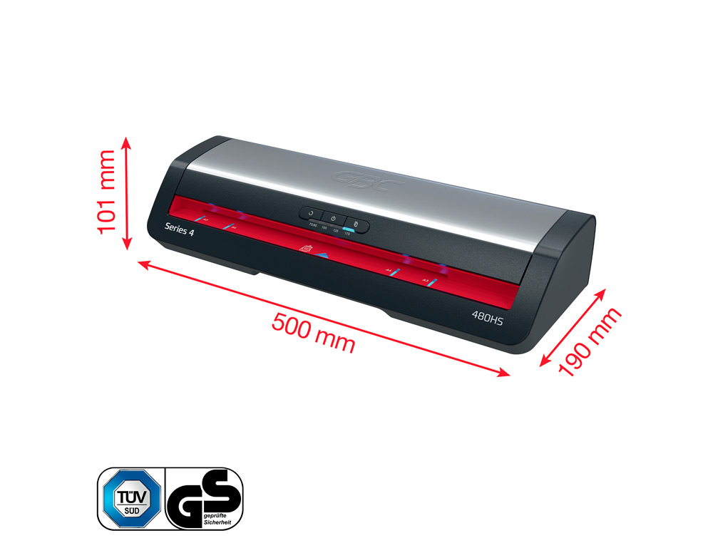 PLASTIFICADORA GBC 480HS OFFICE DIN A3 4 RODILLOS HASTA 175 MC