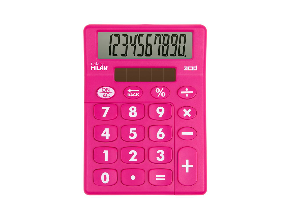 CALCULADORA MILAN SOBREMESA ACID 10 DIGITOS COLORES SURTIDOS