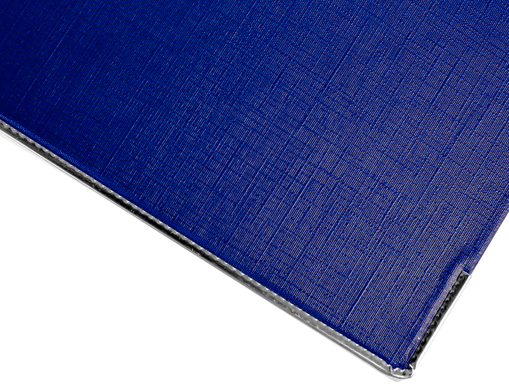 ARCHIVADOR DE PALANCA CARLIN FOLIO FORRADO POLIPROPILENO CON RADO LOMO ANCHO 75 MM AZUL