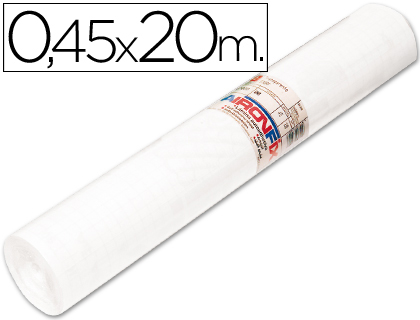 ROLLO ADHESIVO AIRONFIX UNICOLOR BLANCO 67002 ROLLO DE 20 MT