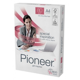 PAPEL FOTOCOPIADORA PIONEER 80 GRAMOS PAQUETE 500 HOJAS